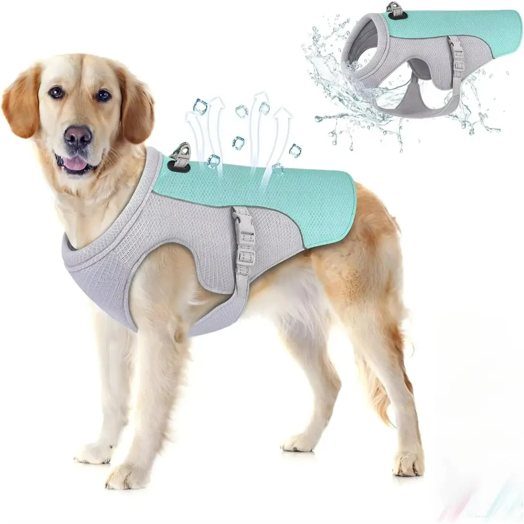 Dog Cooling Vest for Small to Large Dogs, Breathable Mesh Harness
