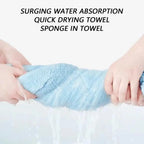 Dog Drying Coat for Dogs & Cats, Hooded Quick-Dry Bathrobe