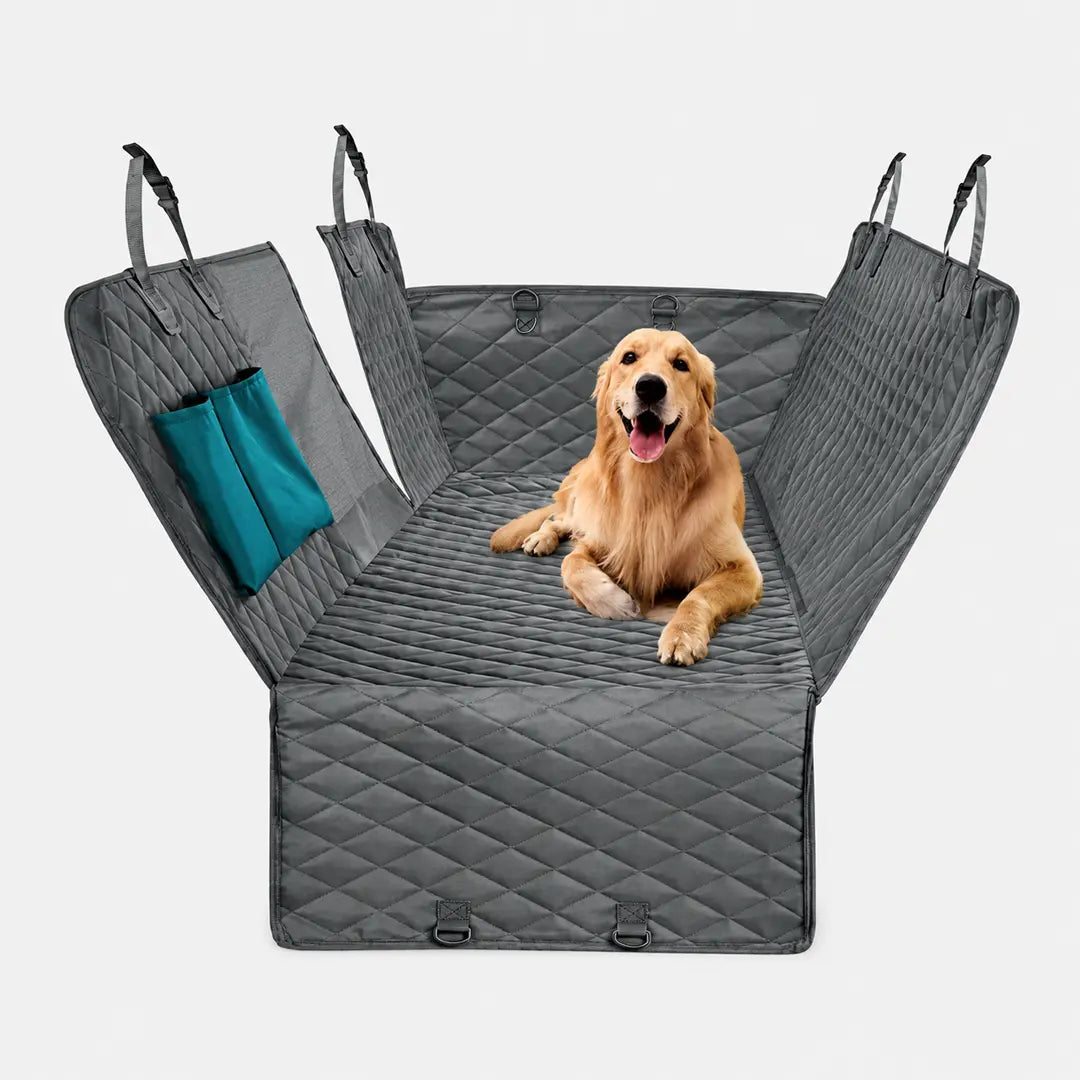 Dog Seat Cover for Back Seat with Mesh Window, Waterproof Car Hammock