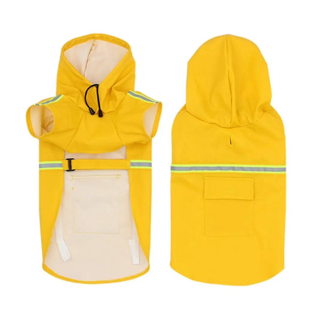 Dog Waterproof Coat for Small to Large Dogs, Reflective Hooded Raincoat
