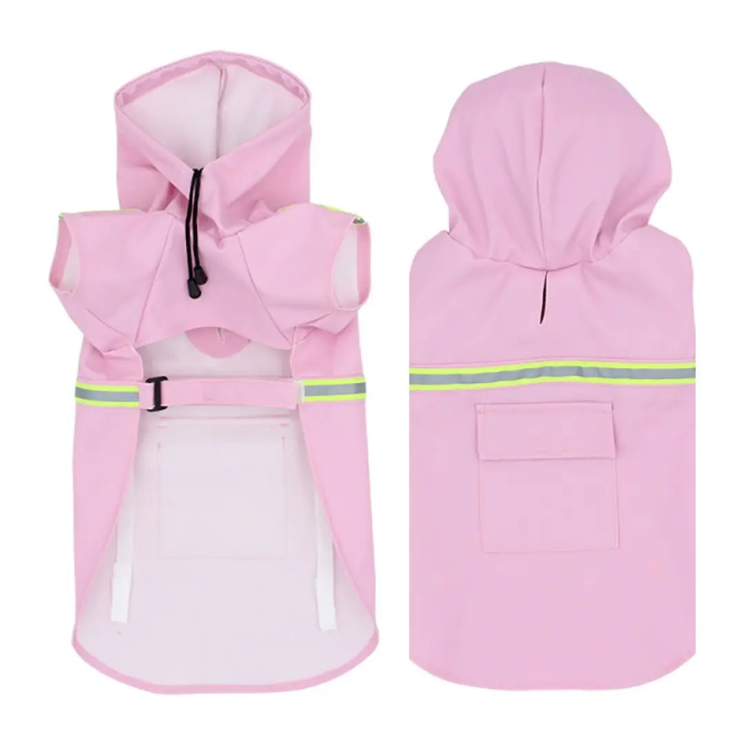 Dog Waterproof Coat for Small to Large Dogs, Reflective Hooded Raincoat