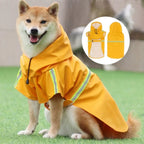 Dog Waterproof Coat for Small to Large Dogs, Reflective Hooded Raincoat