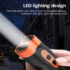 Dual-Head Ultrasonic Anti Barking Dog Device with LED Flashlight