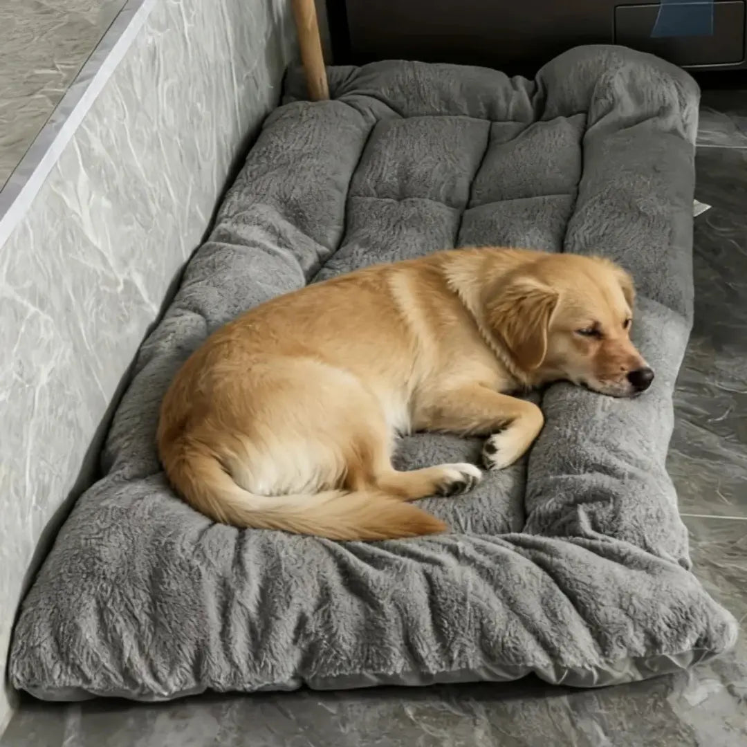 Extra Large Plush Dog Bed Sofa with Thick Padded Sides, 120 × 60 cm