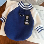 Fleece Dog Clothes for Small Dogs - Warm Puppy Sweatshirt Coat with D-Ring