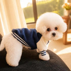Fleece Dog Clothes for Small Dogs - Warm Puppy Sweatshirt Coat with D-Ring