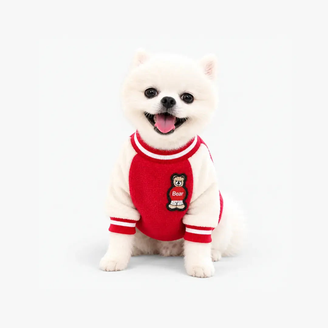 Fleece Dog Clothes for Small Dogs - Warm Puppy Sweatshirt Coat with D-Ring