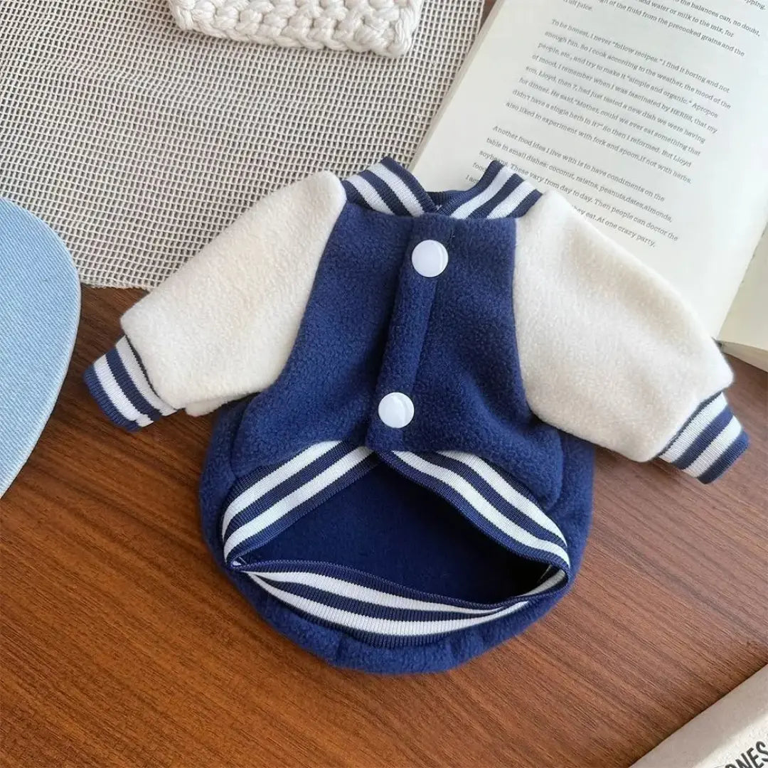 Fleece Dog Clothes for Small Dogs - Warm Puppy Sweatshirt Coat with D-Ring