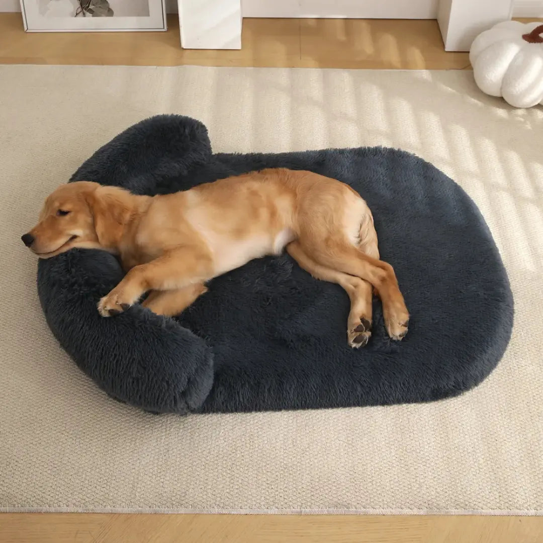 Fluffy Dog Bed Mat for Small to Large Dogs, Washable Plush Cushion