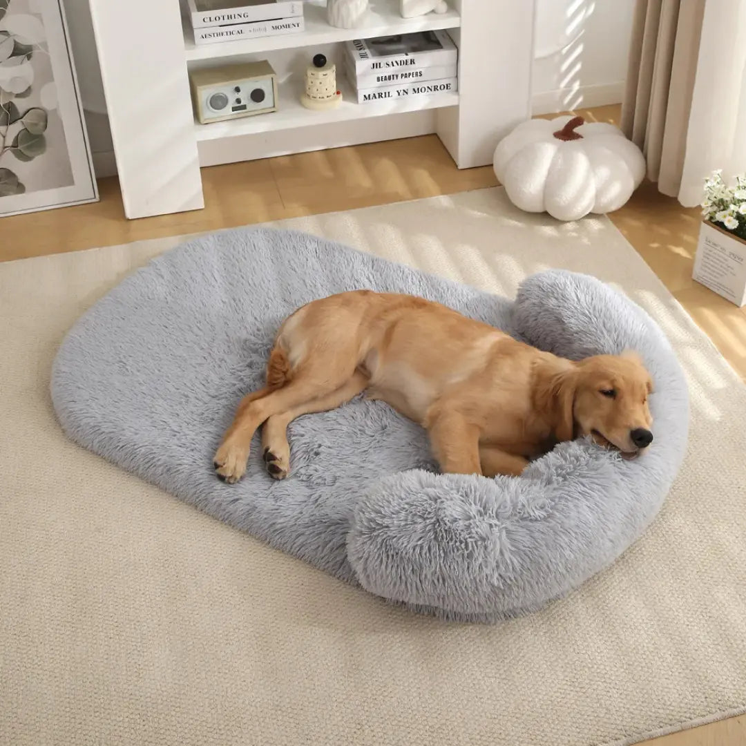 Fluffy Dog Bed Mat for Small to Large Dogs, Washable Plush Cushion