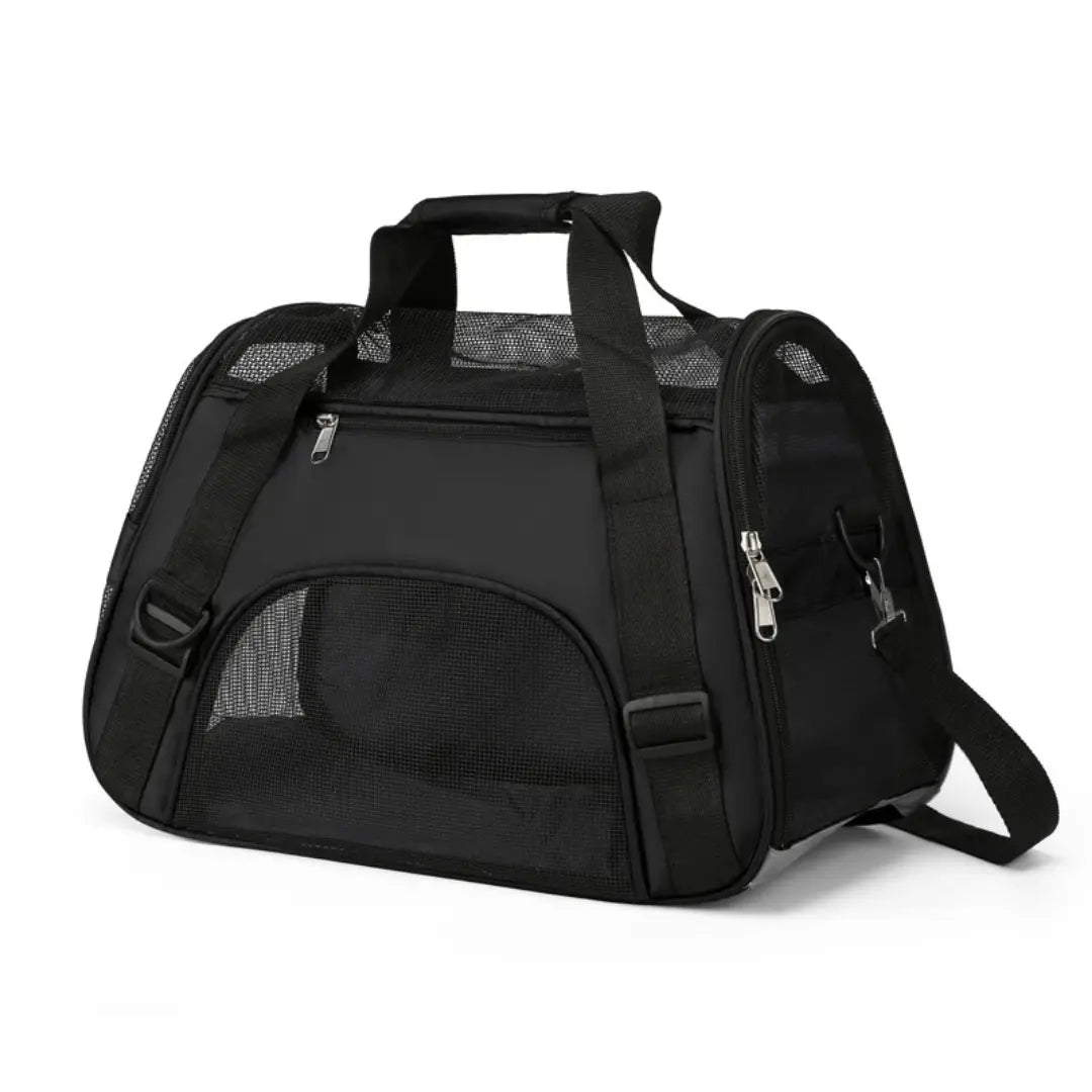 Foldable Pet Carrier Bag for Cats & Small Dogs, Breathable Mesh Travel Carrier