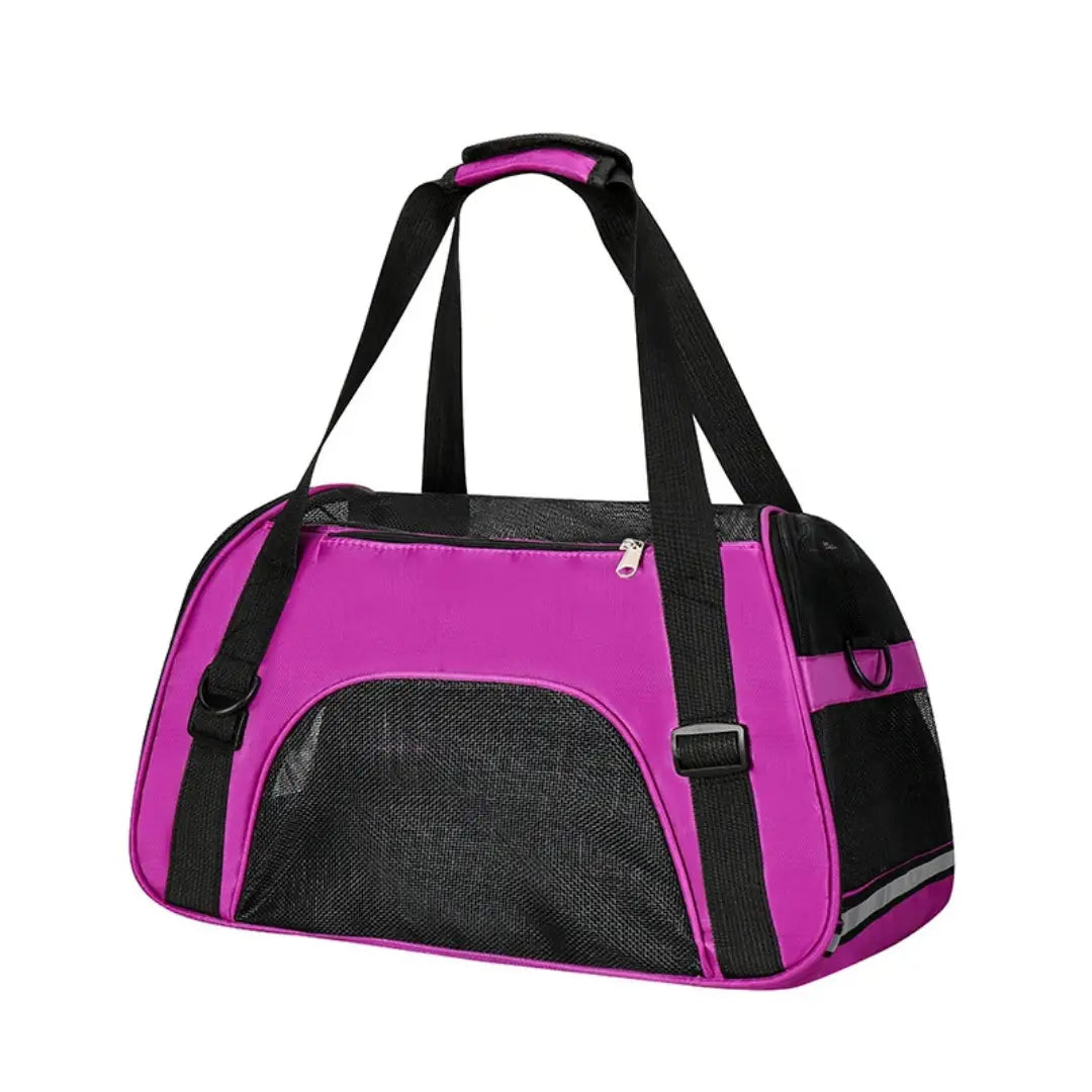 Foldable Pet Carrier Bag for Cats & Small Dogs, Breathable Mesh Travel Carrier