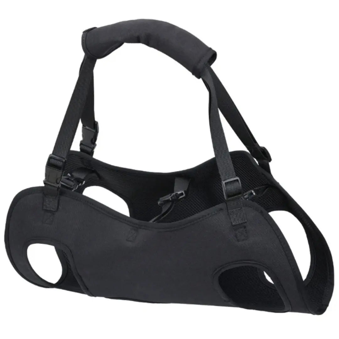 Full Body Support Dog Lift Harness with Padded Carry Handle, Black