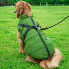 Harness Dog Coats for Winter - Waterproof Warm Jacket for Small & Large Dogs