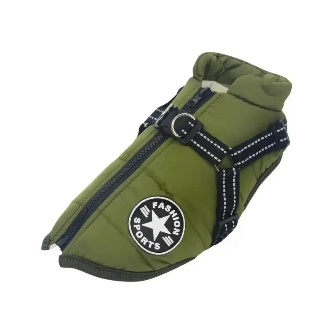 Harness Dog Coats for Winter - Waterproof Warm Jacket for Small & Large Dogs