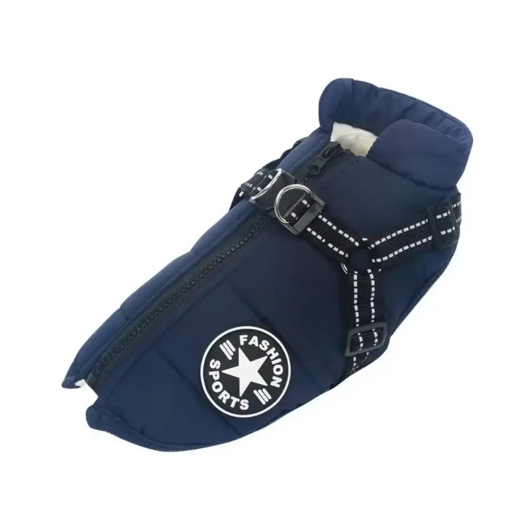 Harness Dog Coats for Winter - Waterproof Warm Jacket for Small & Large Dogs