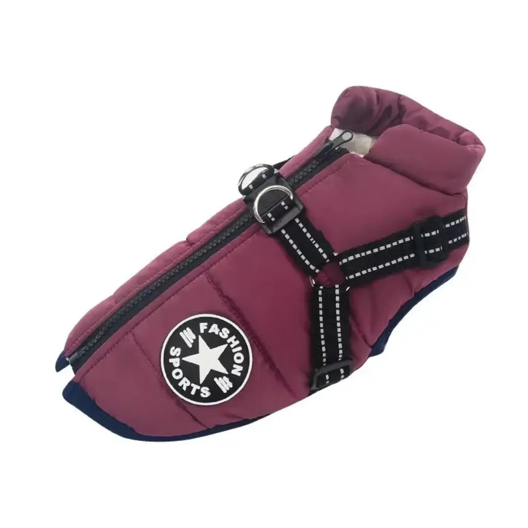 Harness Dog Coats for Winter - Waterproof Warm Jacket for Small & Large Dogs