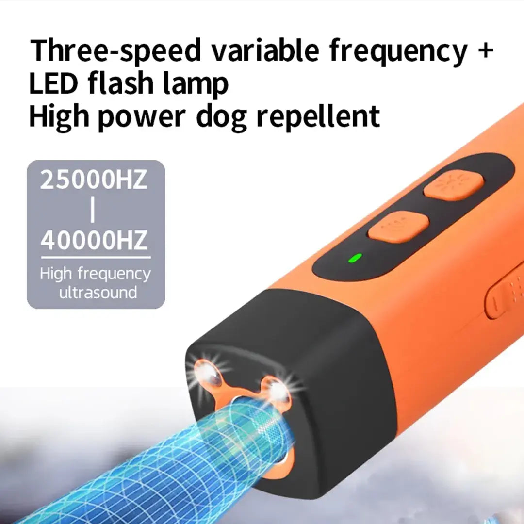 High-Power Ultrasonic Anti Barking Dog Device with 3 Modes & LED Flashlight
