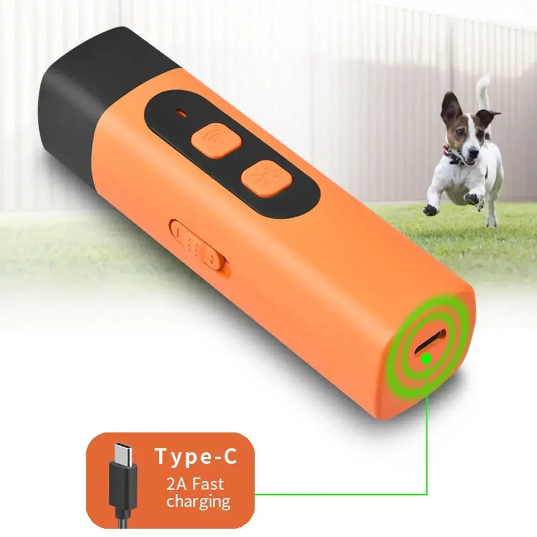 High-Power Ultrasonic Anti Barking Dog Device with 3 Modes & LED Flashlight