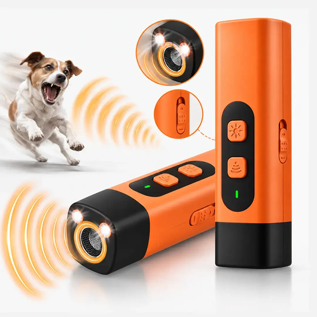 High-Power Ultrasonic Anti Barking Dog Device with 3 Modes & LED Flashlight