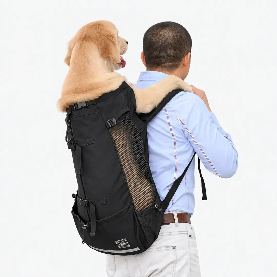 Hiking Dog Carrier Backpack for Small to Large Dogs, Breathable Outdoor Travel Bag