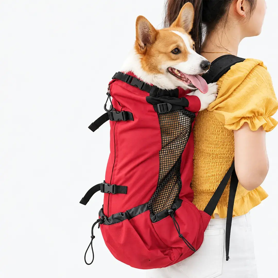 Hiking Dog Carrier Backpack for Small to Large Dogs, Breathable Outdoor Travel Bag