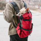 Hiking Dog Carrier Backpack for Small to Large Dogs, Breathable Outdoor Travel Bag