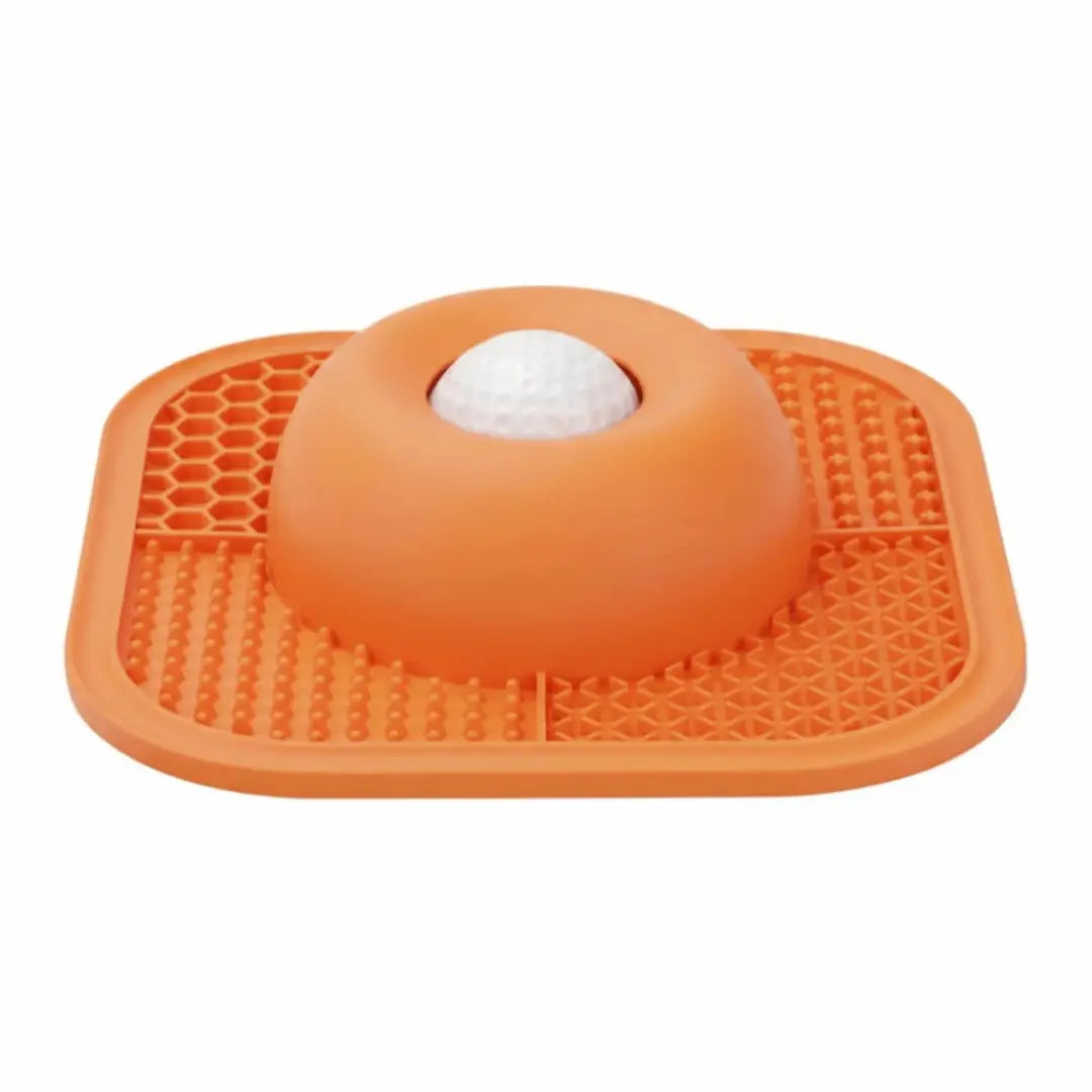 Interactive Treat Slow Feeder Dog Bowl with Rolling Ball & Lick Mat