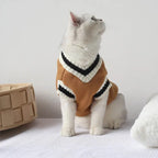 Knitted Dog Sweaters for Small Dogs & Cats, Warm Sleeveless Winter Vest