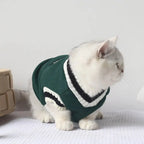 Knitted Dog Sweaters for Small Dogs & Cats, Warm Sleeveless Winter Vest