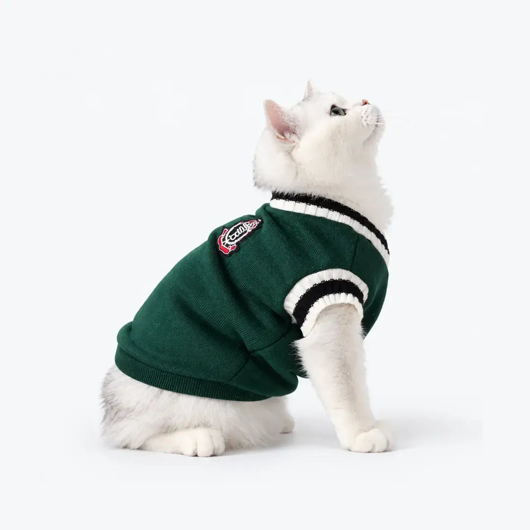 Knitted Dog Sweaters for Small Dogs & Cats, Warm Sleeveless Winter Vest