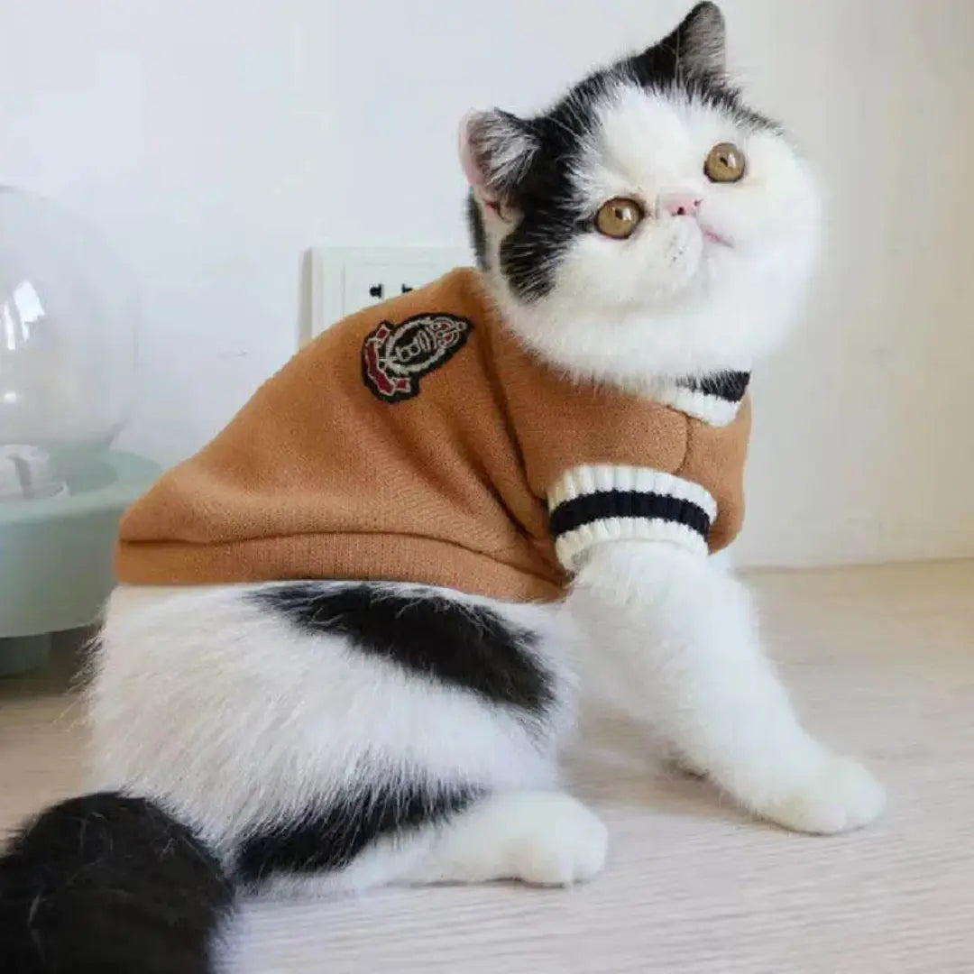Knitted Dog Sweaters for Small Dogs & Cats, Warm Sleeveless Winter Vest