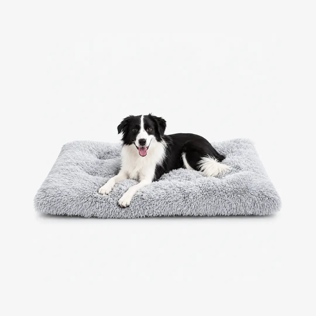 Long Plush Dog Bed Mat for Dogs & Cats, Soft Washable Sleeping Cushion