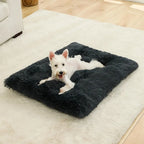 Long Plush Dog Bed Mat for Dogs & Cats, Soft Washable Sleeping Cushion