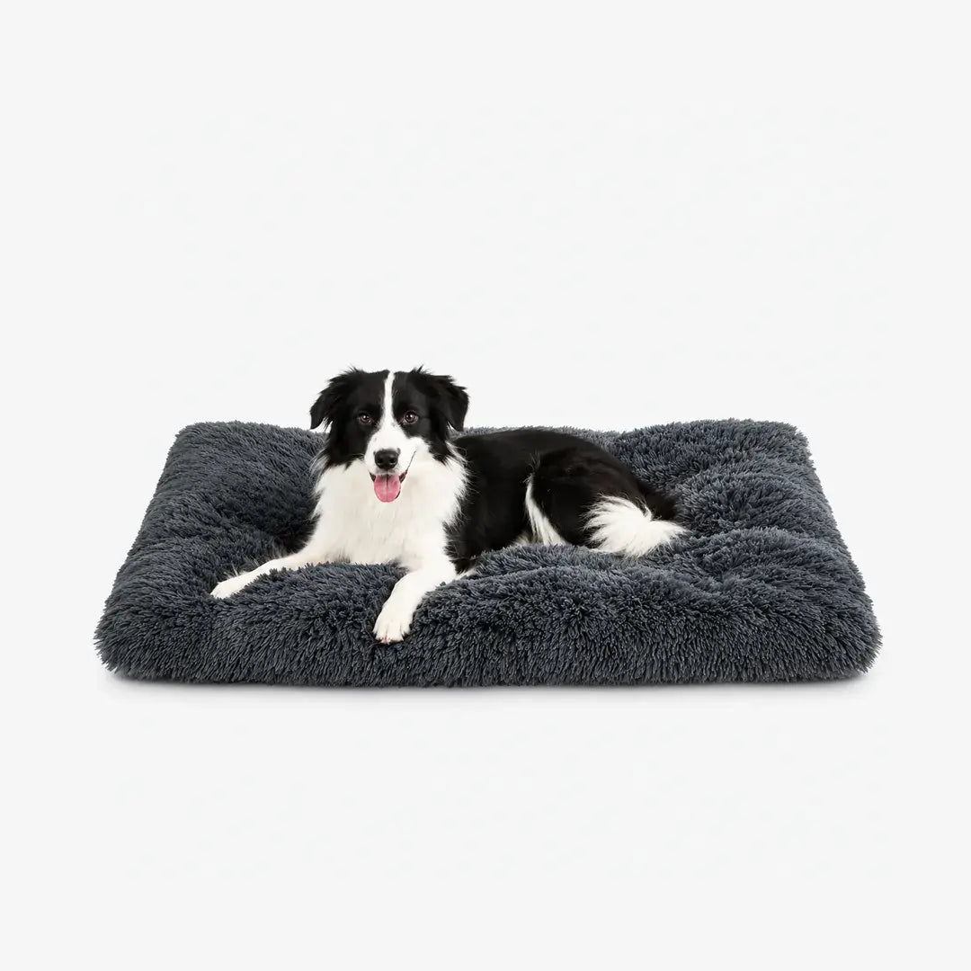 Long Plush Dog Bed Mat for Dogs & Cats, Soft Washable Sleeping Cushion