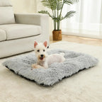 Long Plush Dog Bed Mat for Dogs & Cats, Soft Washable Sleeping Cushion