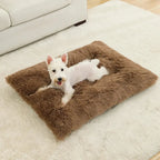 Long Plush Dog Bed Mat for Dogs & Cats, Soft Washable Sleeping Cushion