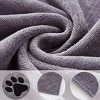 Microfiber Pet Bath Towel Set for Dogs & Cats, 4 Pack, Super Absorbent