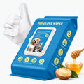 No-Rinse Pet Grooming Glove Wipes for Dogs & Cats - 20 Disposable Mitts