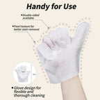 No-Rinse Pet Grooming Glove Wipes for Dogs & Cats - 20 Disposable Mitts