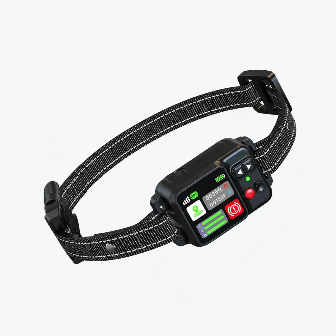 Outdoor Wireless GPS Dog Fence Collar with Adjustable Boundary & Waterproof Design
