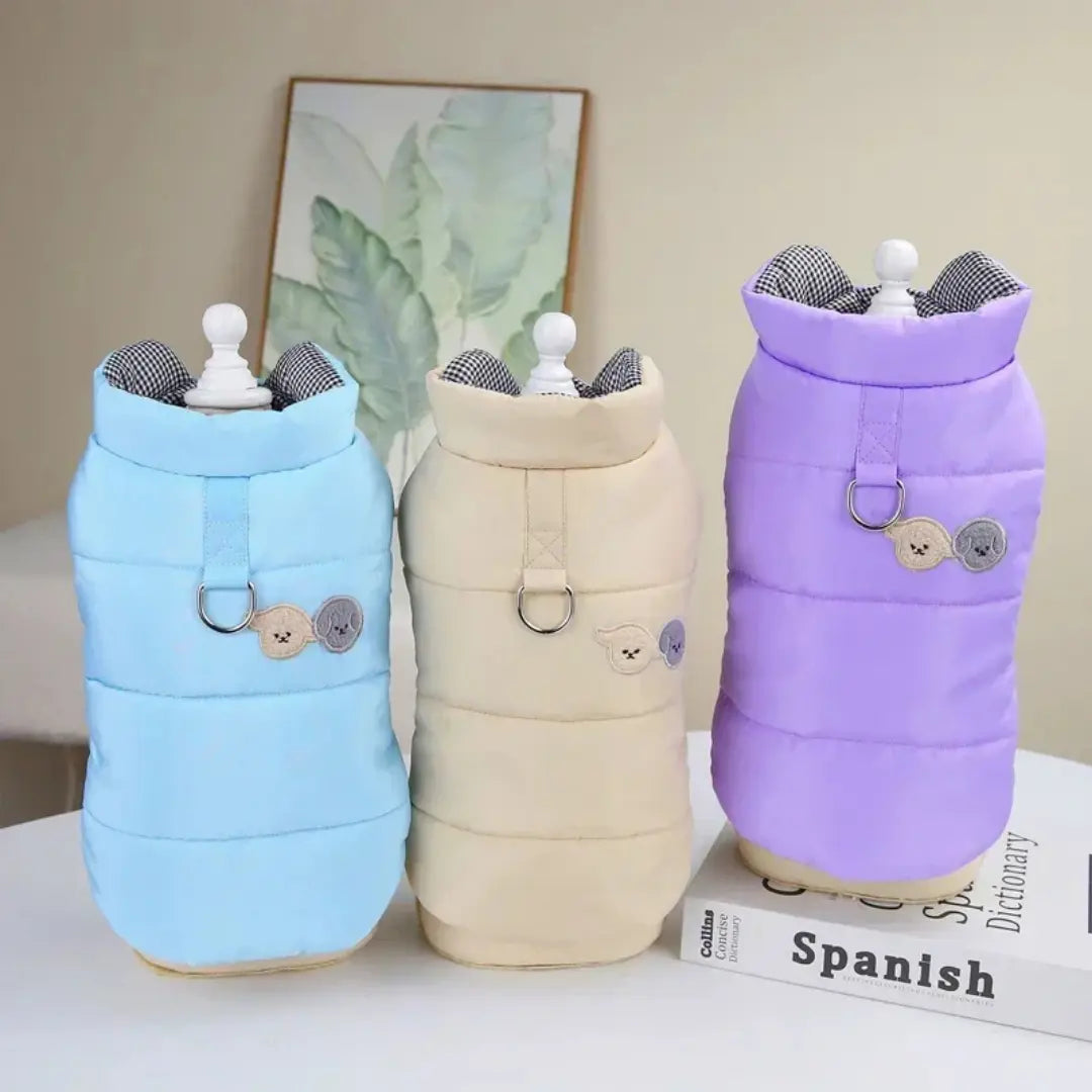 Padded Dog Coats for Small Dogs - Warm Winter Vest with D-Ring for Chihuahua & French Bulldog