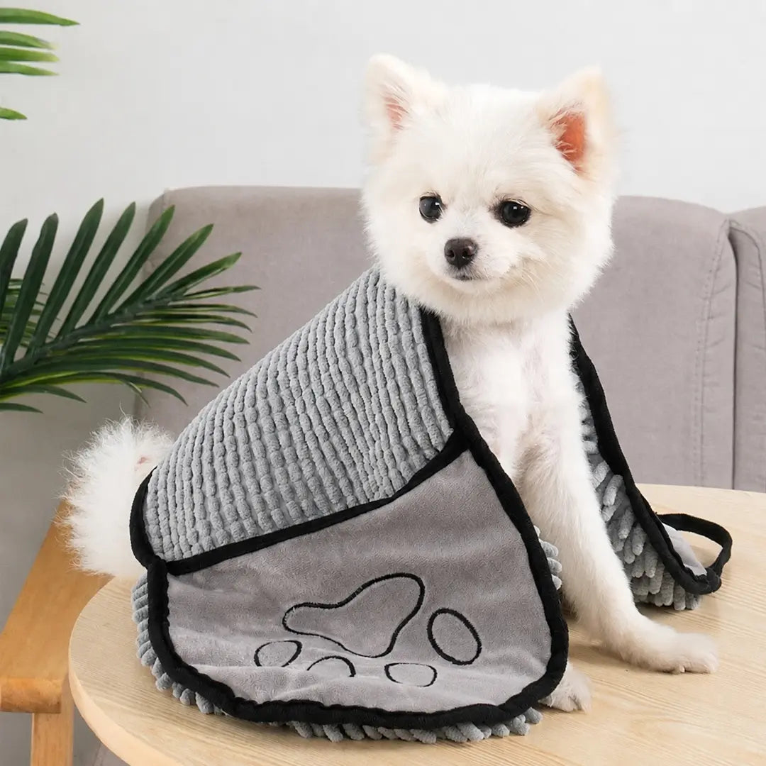 Pet Bath Towel Set for Dogs & Cats, 3 Pack, Quick-Dry Coral Fleece