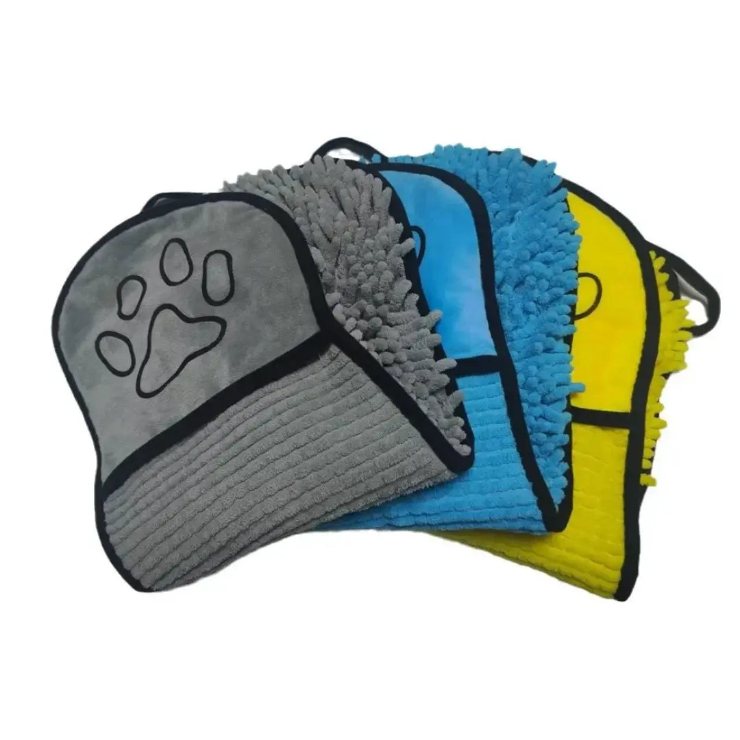 Pet Bath Towel Set for Dogs & Cats, 3 Pack, Quick-Dry Coral Fleece