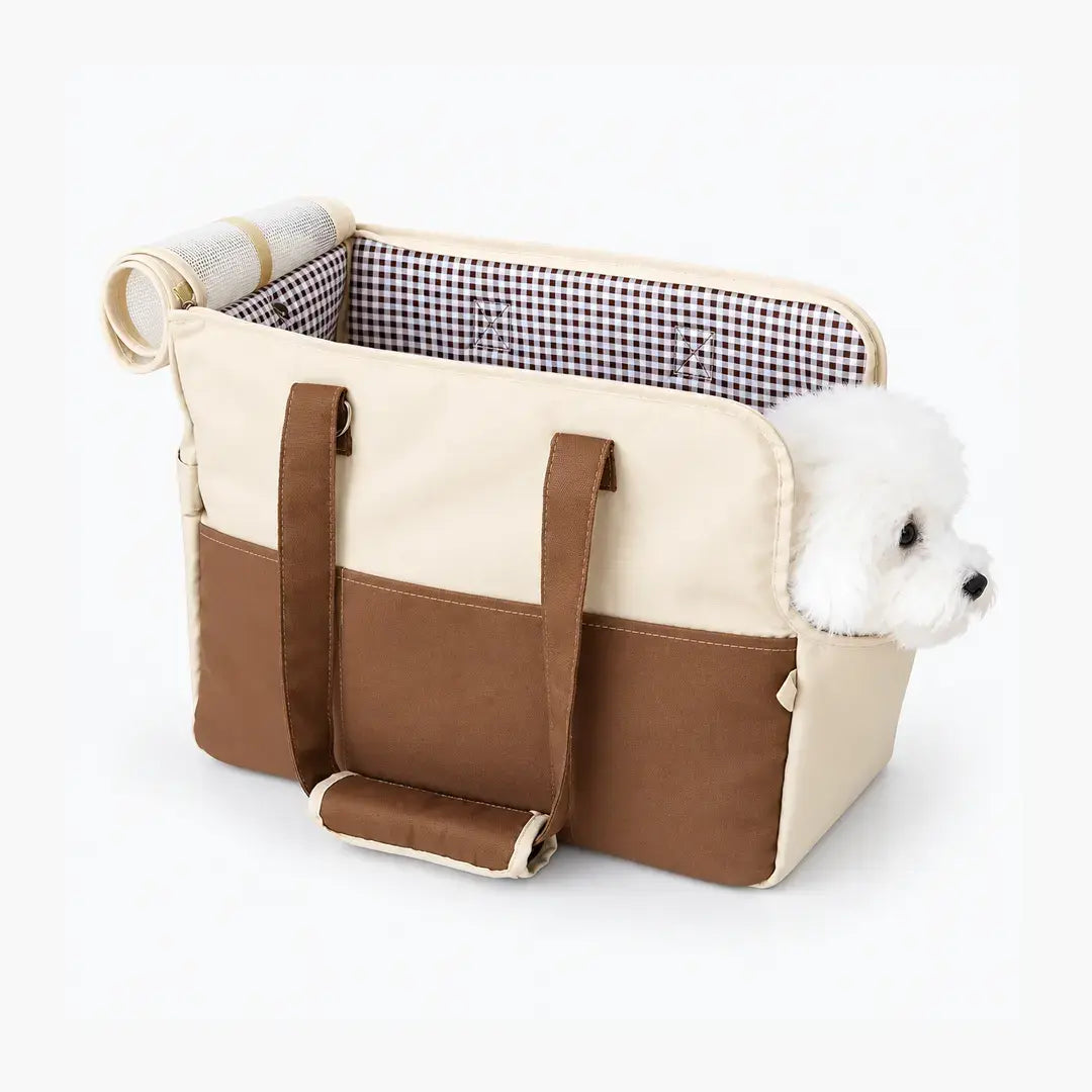 Pet Carrier Bag for Small Dogs & Cats, Dual-Use Car Travel Tote