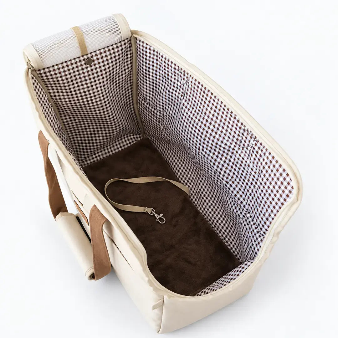 Pet Carrier Bag for Small Dogs & Cats, Dual-Use Car Travel Tote