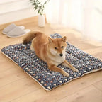 Pet Mat for Dogs & Cats, Soft Padded Washable Bed with Star Print