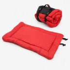 Portable Dog Bed for Travel & Camping, Waterproof Roll-Up Cushion