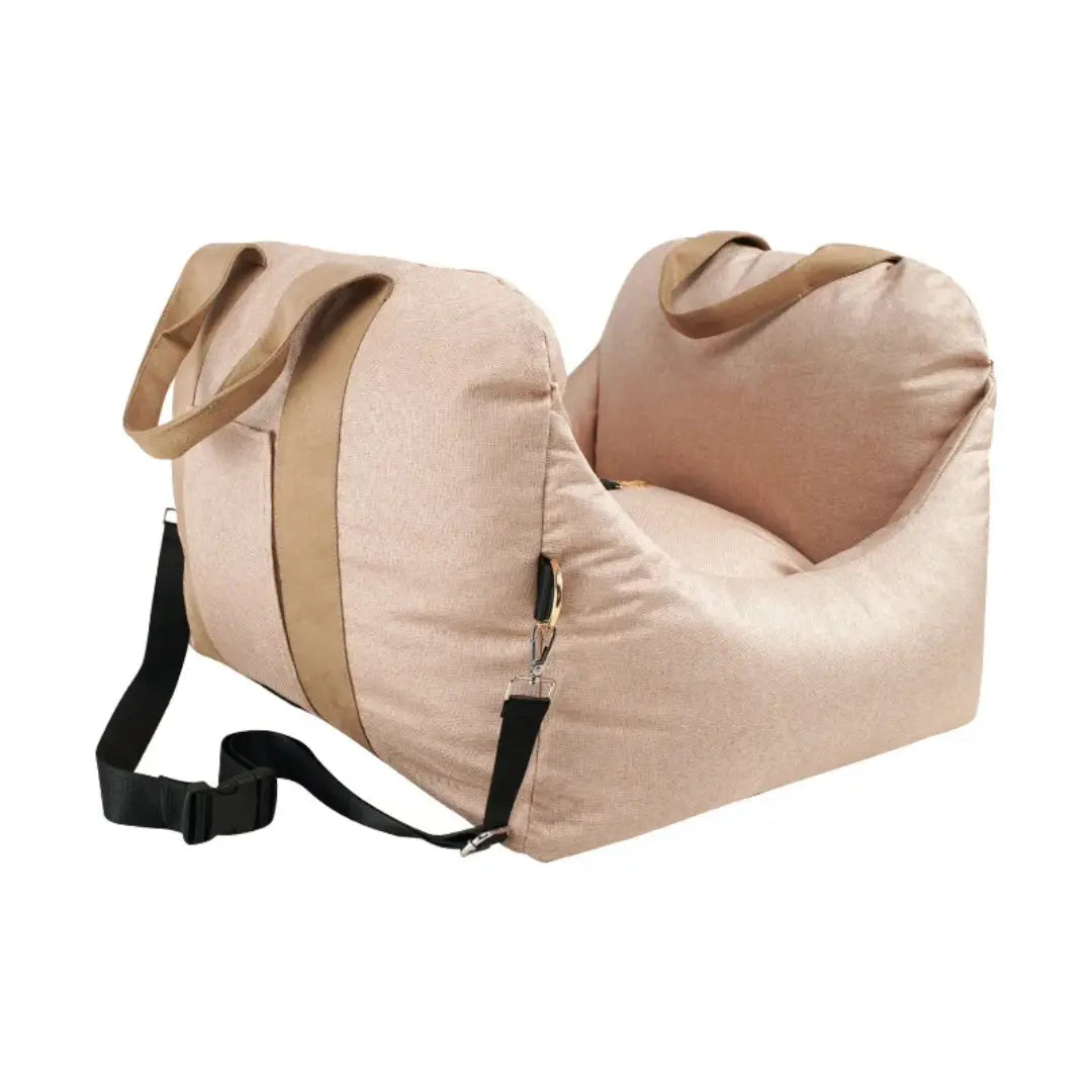 Portable Pet Travel Bed for Small Dogs & Cats, Washable Dog Car Seat