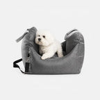 Portable Pet Travel Bed for Small Dogs & Cats, Washable Dog Car Seat